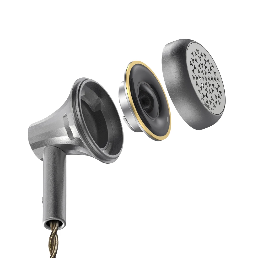 TimeEar TEA-99 44Ω Dynamic Driver Earbuds Wired Headphone Gaming Headset HiFi IEM HiRes Studio with 4.4MM Balanced Cable