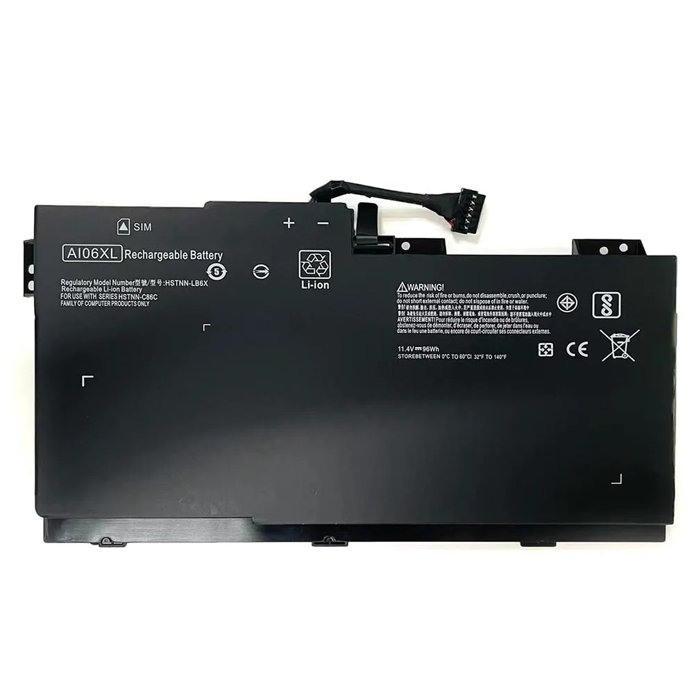 AI06XL 11.4V 96Wh 7860mAh Laptop Battery For HP ZBook 17 G3 T7V62ET V1Q05UT X9T88UT T7V61ET 17 G3 Workstation Series