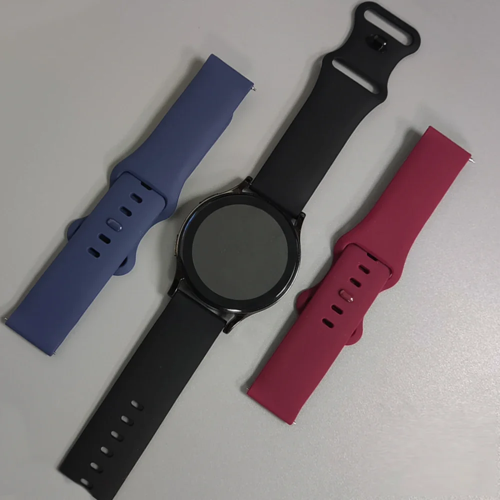 AMAZFIT BIP6 BIP 6 5 UNITY Stratos 3 Band Active 2 GTR 4/3/2/2E GTS 4 mini 3 BALANCE 스트랩용 20/22mm 실리콘 교체 팔찌