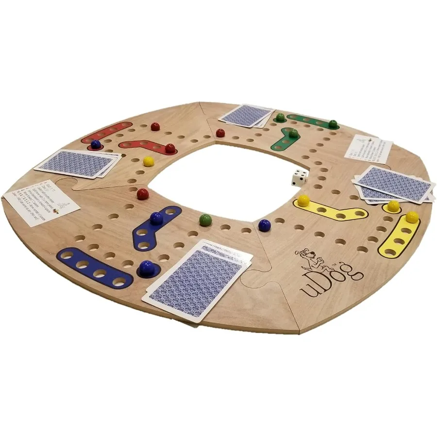

Board Game for Family Game Night with 4Player Setup OldFashioned Fun for 212 Players Durable Wooden Components Made in The USA