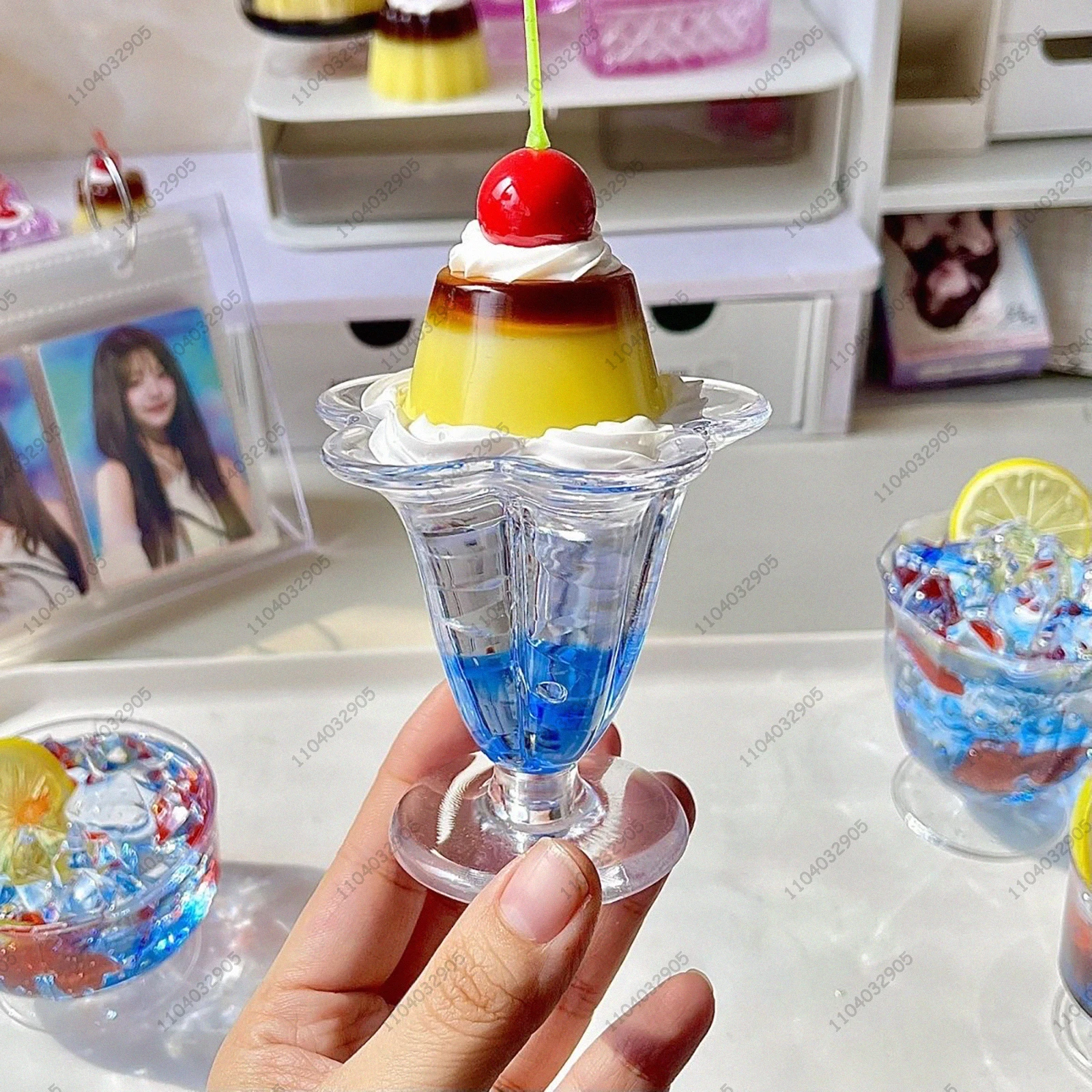 Copo de refrigerante brilhante de peixe dourado, modelo artesanal, copo de vidro de peixe dourado, brinquedo artesanal, ornamentos de mesa, decoração de quarto de meninas, presente