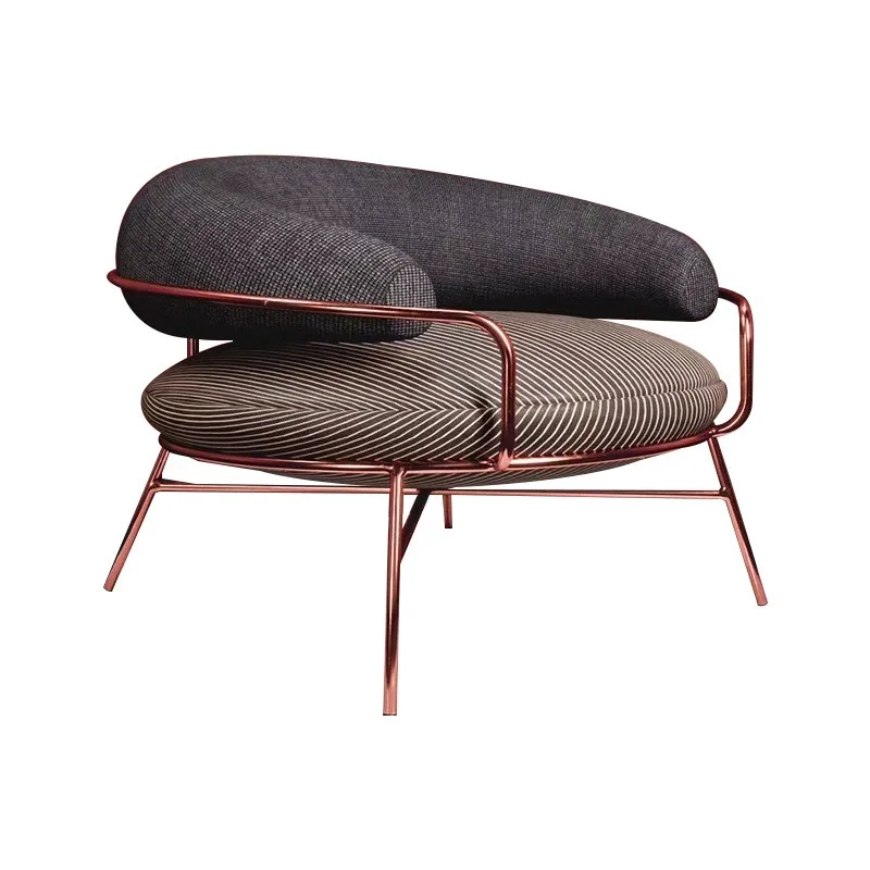 

Household living room model room fabric casual lazy simple single chair
