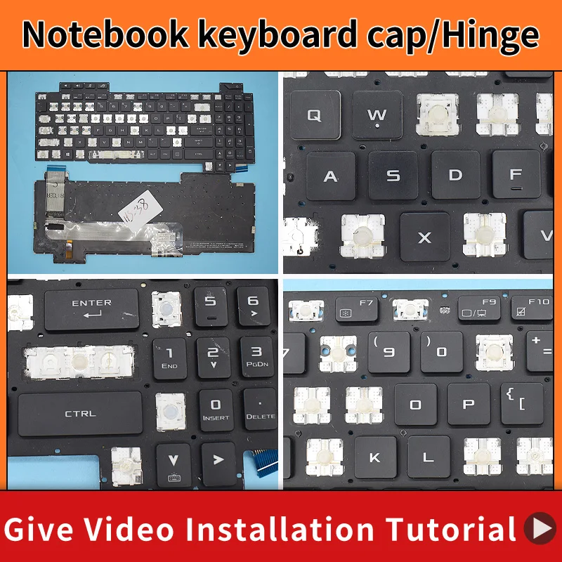 Replacement Original Keycap Key Cap Hinge for Asus ROG Strix GL503 GL703 GL503VM GL503VD GL503VS Laptop Keyboard KeyCap