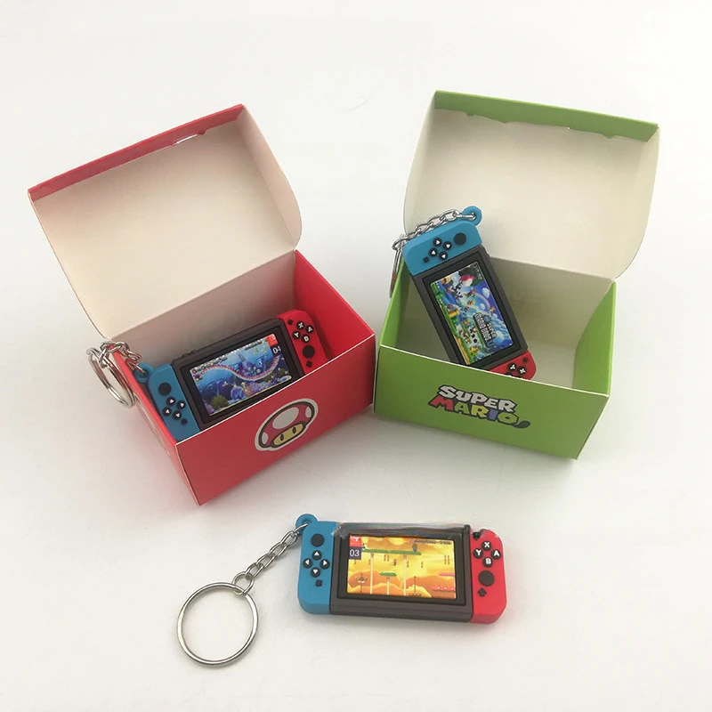 Console Switch Pendant Gamepad Key Chain Grab Doll Machine Mari* KeyChain