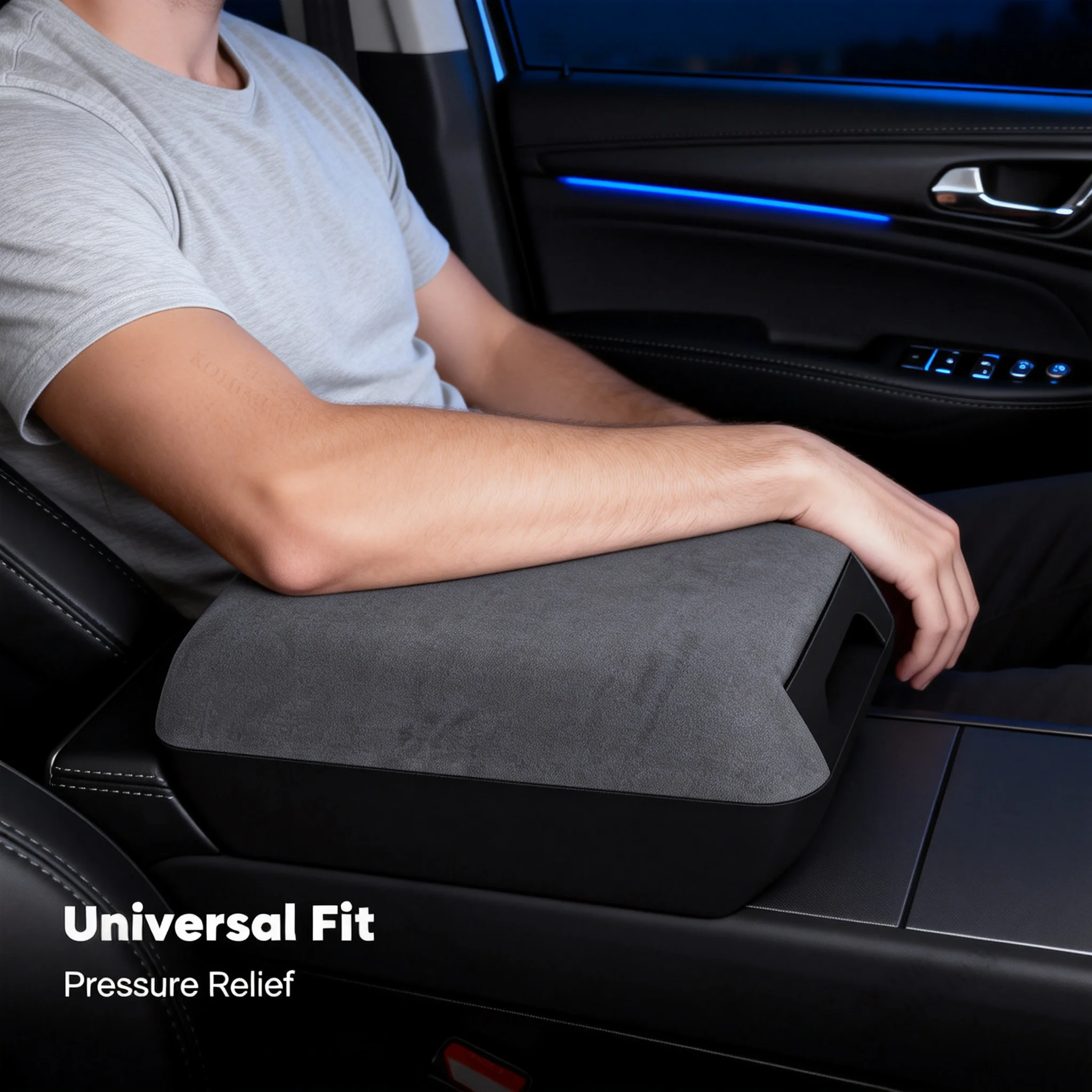 

For Tesla Model Y Juniper 2025 2026 Model 3 Center Console Organizer Heightened Armrest Cushion Suede Interior Upgrade Box