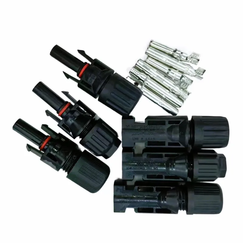 5-6mm² 1000/1500V 30/50A PV0 Solar Connector, Waterproof Panel Mount Accessories, Standard Solar Parts for Solar Energy PV Syste