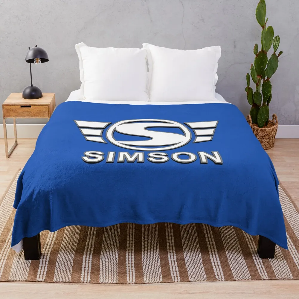 Simson Logo 3D Spezial (white) Throw Blanket Thermal Giant Sofa Bed Blankets