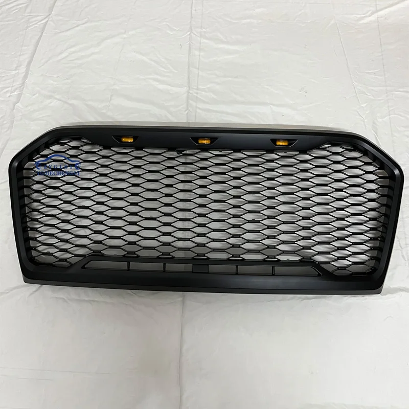 Modified Raptor LED Front Grille For Ranger T8 PX MKIII MK3 WILDTRAK 2018 2019 2020 2021 Racing Grills Bumper Mesh Mask Cover