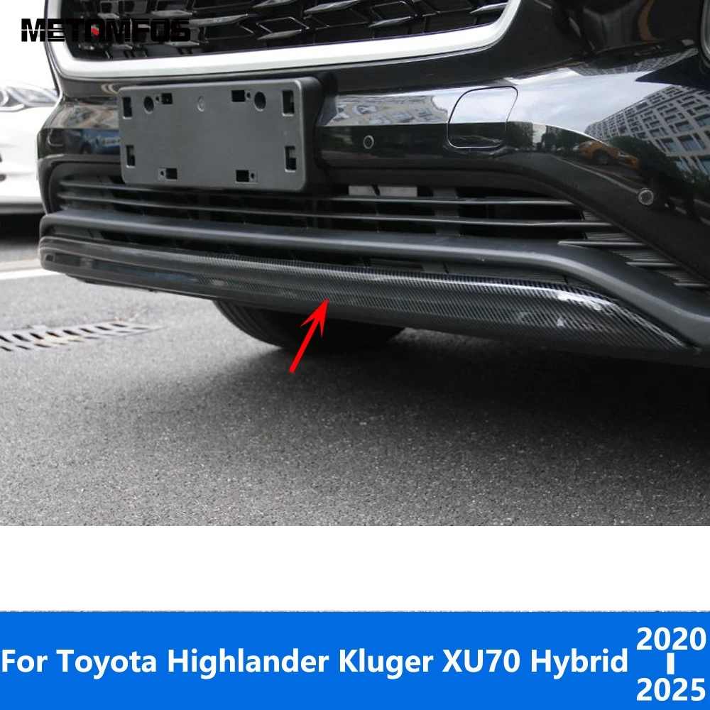 

Для Toyota Highlander Hybrid 2020-2024 2025 хромированный передний бампер, накладка на губу, комплект кузова, спойлер, диффузор, протектор, автомобильные аксессуары