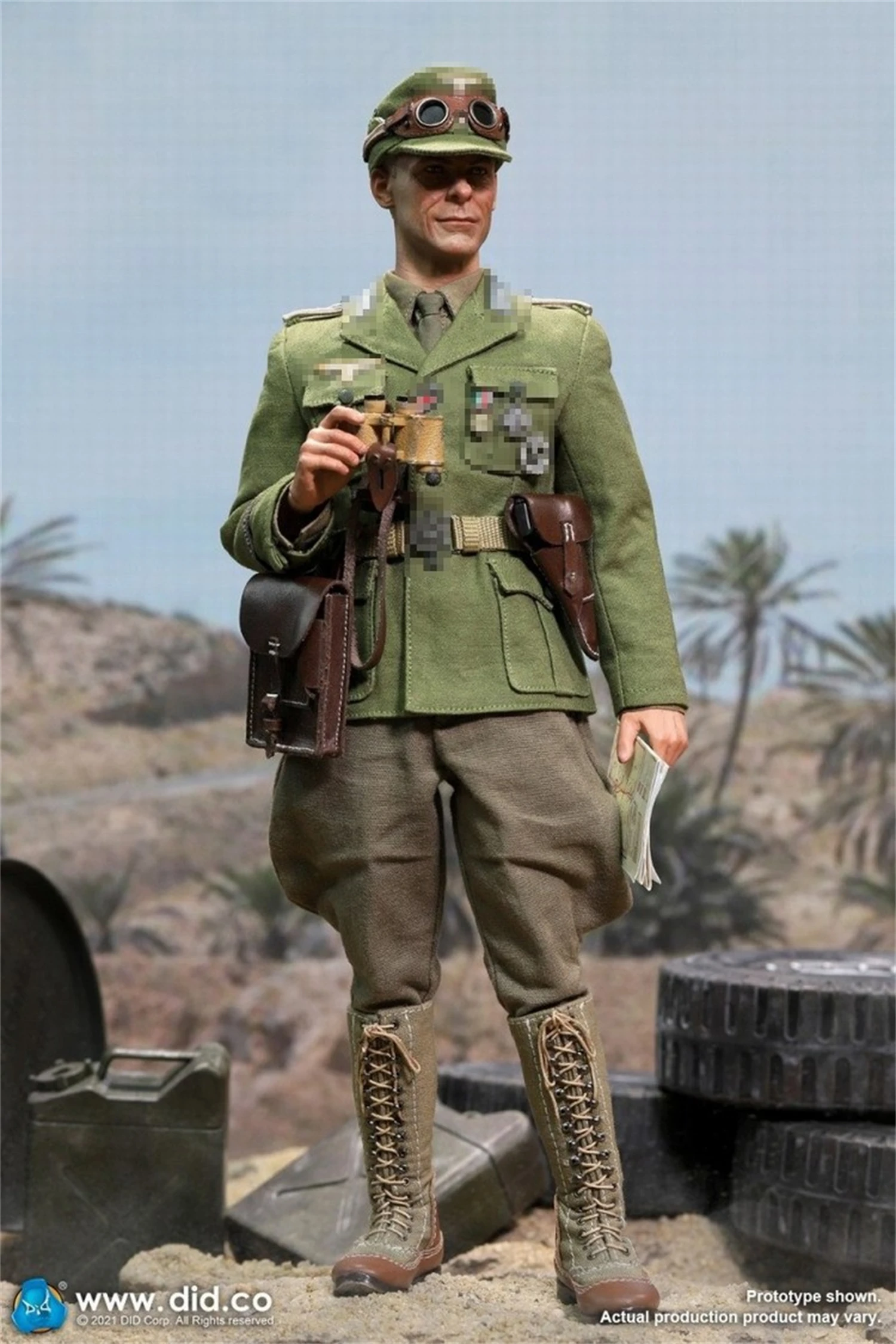 FAIT 1/6 Échelle D80151 SECONDE GUERRE MONDIALE L'afrika Korps Capitaine D'infanterie Officier Soldat 12 pouces Figurine D'action Militaire