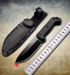 Cuchillo táctico de super vivencia en el desierto, cuchillo recto de caza, herra mienta de rescate de emergencia montada, pesca, c