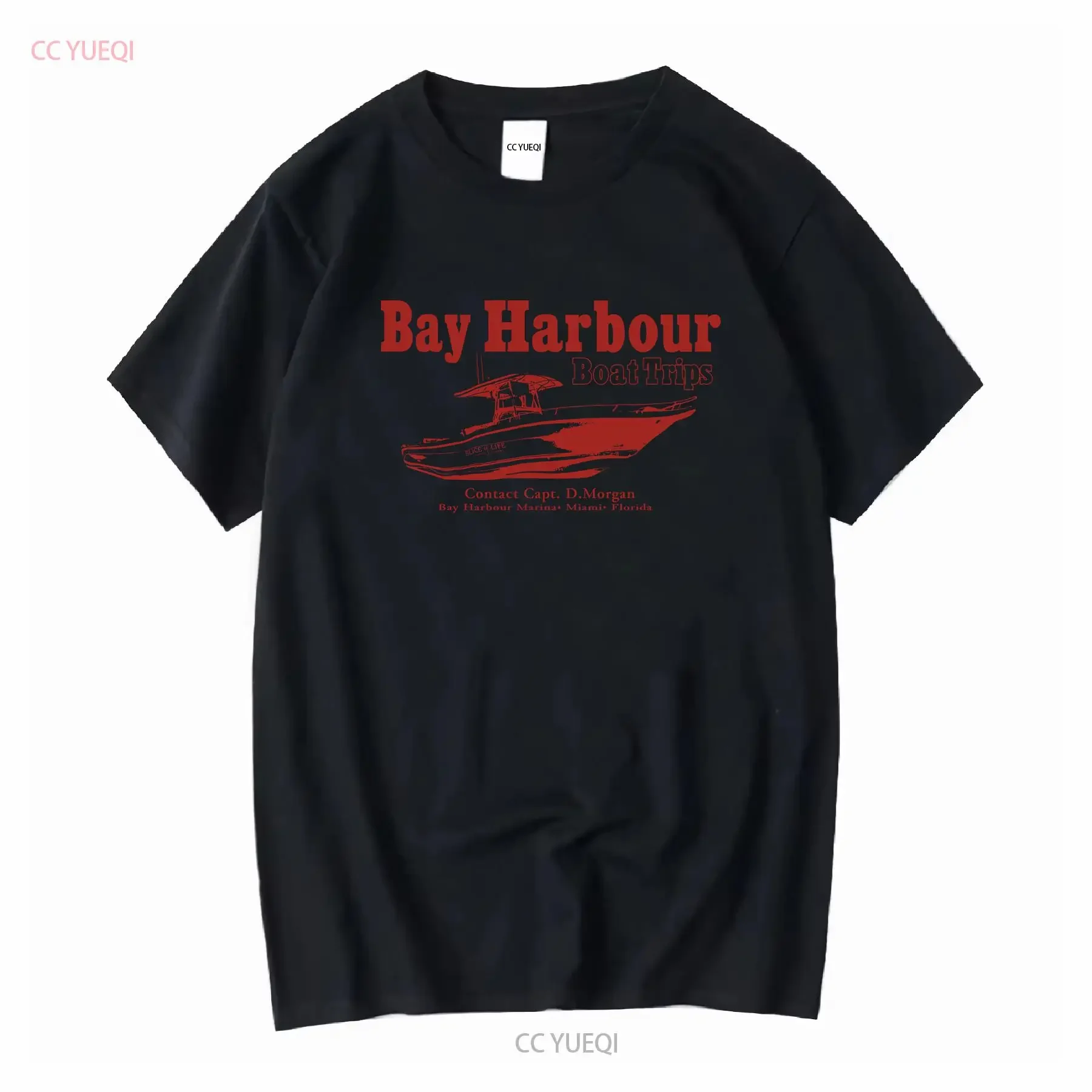 Bay Harbour Boat Trips T Shirt Dexter Morgan Slice of Life TV Series Cool Natura vintage Washed homme Comfortable Stylish