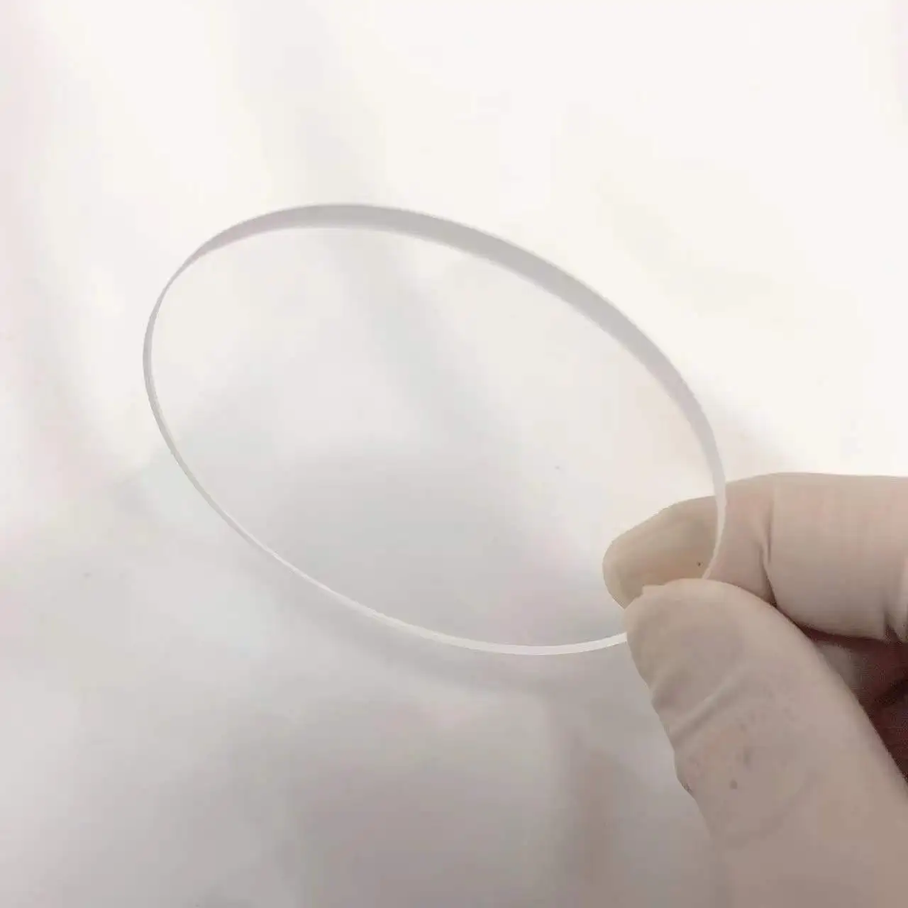 Vòng Bảo Vệ Kích Thước Cửa Sổ Đường Kính 85Mm Độ Dày 4Mm Trong Suốt Thạch Anh Tấm Kính UV Đèn Flash