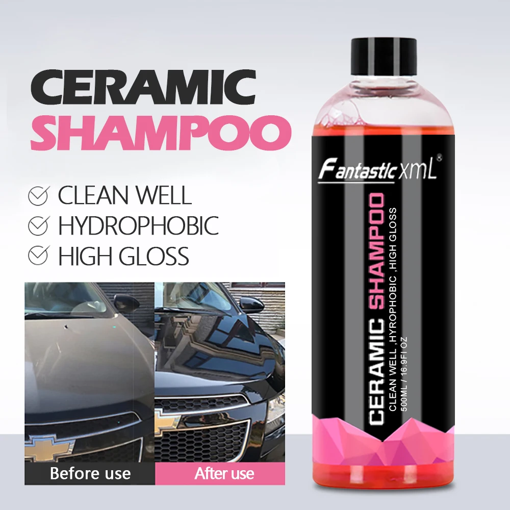 Car Wash Shampoo 500/1000ml Car Accessories Large Capacity High Concentration Super Foam Automotive Shampoo Car Wash Supplies