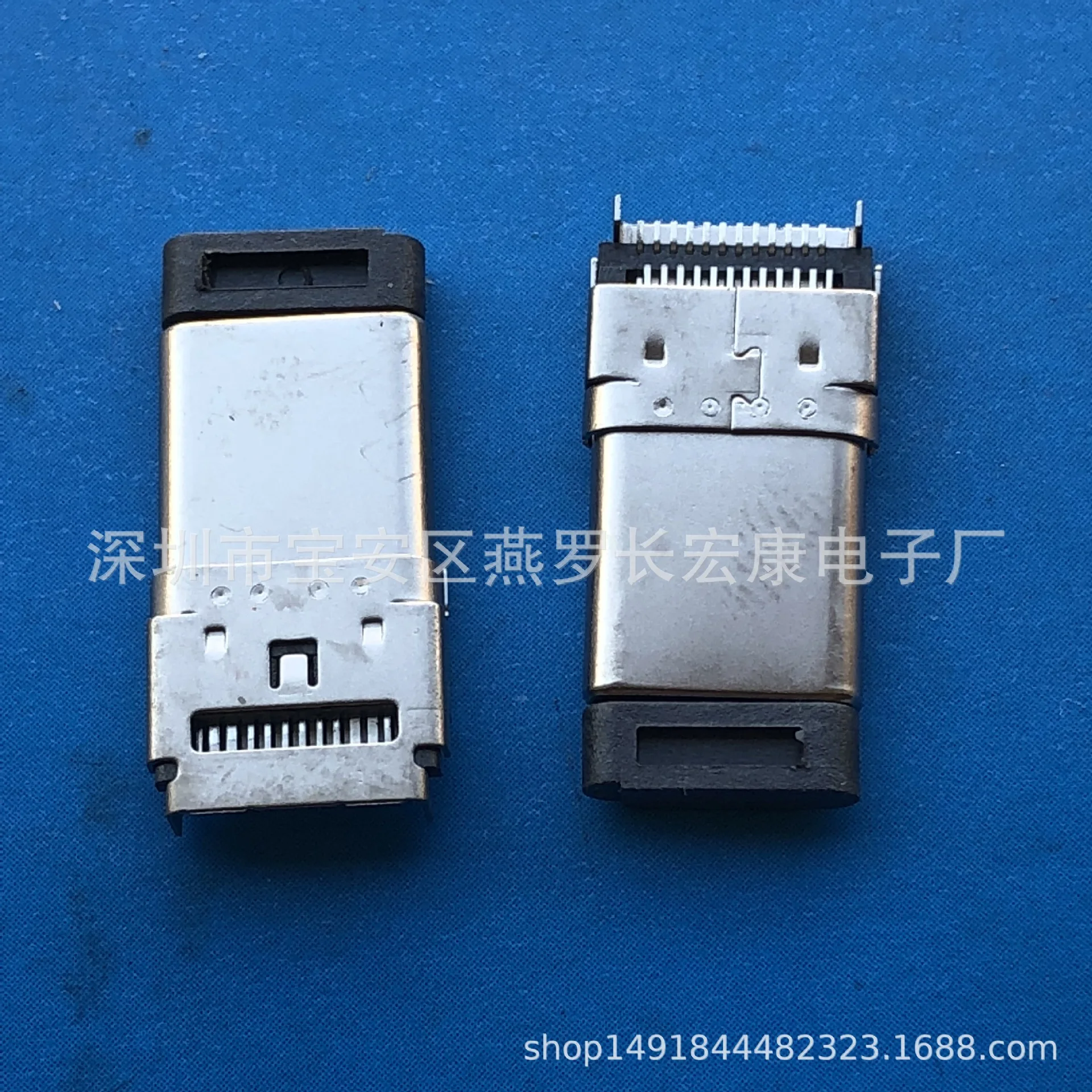 

Разъем USB 3.1 Type-C, 24-контактный, для монтажа SMT, двухрядный, с двойным корпусом, для установки на плату