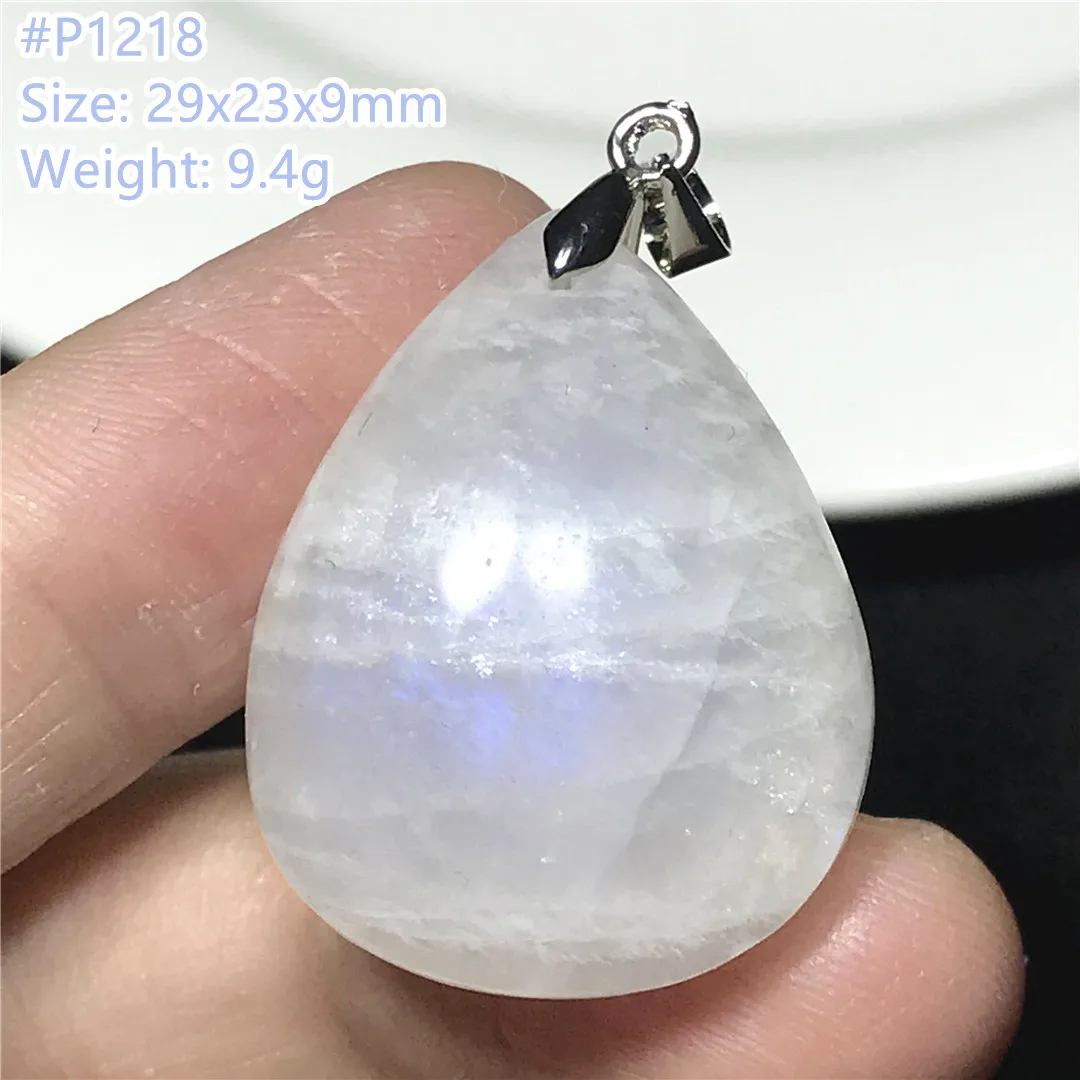 Natural Moonstone Pendant For Women Man Wealth Healing Love Gift  Rare Crystal Stone Beads White Light Gemstone Jewelry AAAAA