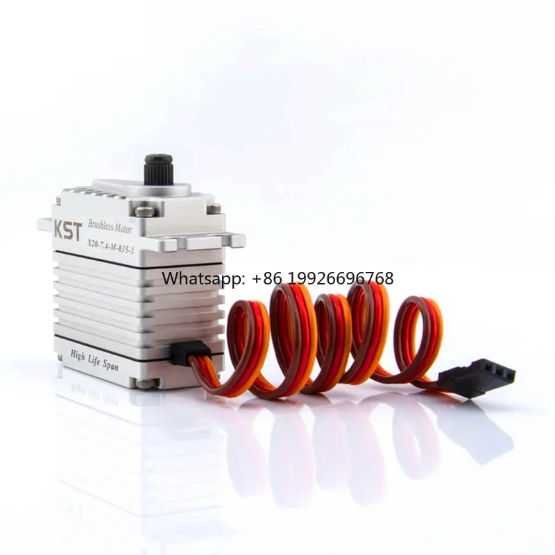

KST X20-7.4-M-835 HV Brushless 6BB HLS Servo 40Kgf.cm 0.13sec CNC Aluminum Case Metal Servo for RC Helicopters factory