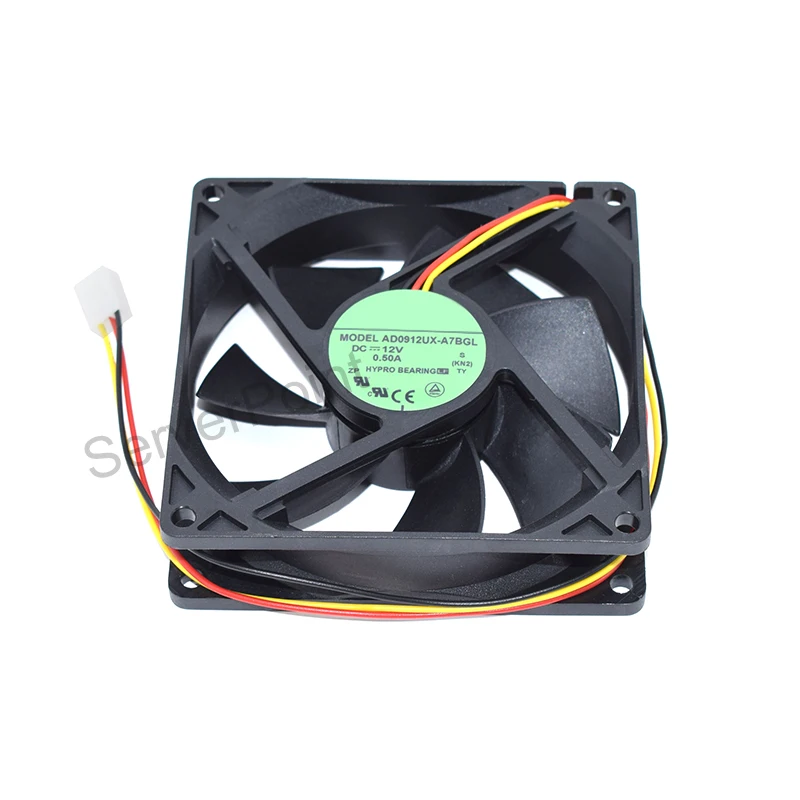 

Genuine New For ADDA AD0912UX-A7BGL DC 12V 0.50A 3 Wires Server Square Cooling Fan