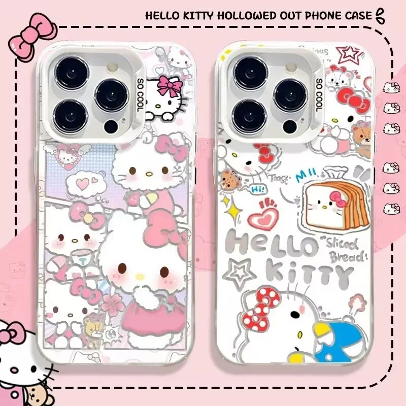Flower Hello Kitty Casing For Infinix Tecno Spark 30C 7 10 20 Pro Camon 40 Pro 30S SMART 5 7 8 6 9 10 Plus Pova 6 Pro Case Cover