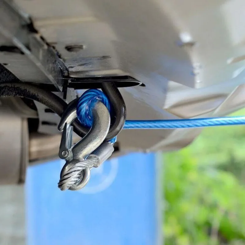Auto Supplies 4 M 5T Strong Steel Wire Trailer Rope Auto Rescue Traction Rope Off-road Vehicle General Thick Rescue Rope