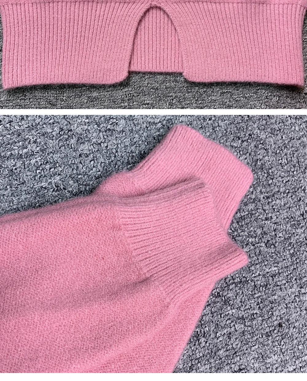 2023 Autumn New Fashion V-neck Female Sweater Long Sleeve Block Color Women's Knitted Pullovers Fashion Ladies Sweaters Lady Top