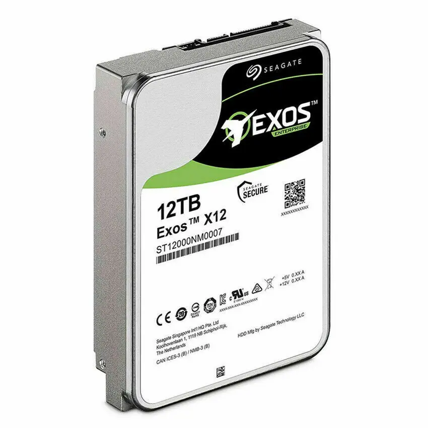 FOR ST12000NM0007 Seagate 12TB Exos 6Gb/s 256MB SATA 3.5