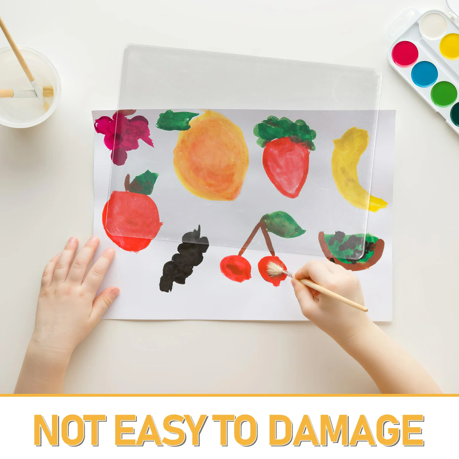 A5 Clear Gel Plate For Art Projects Printmaking Reusable Non-Stick Crafting Tool For Scrapbooking Journaling Card