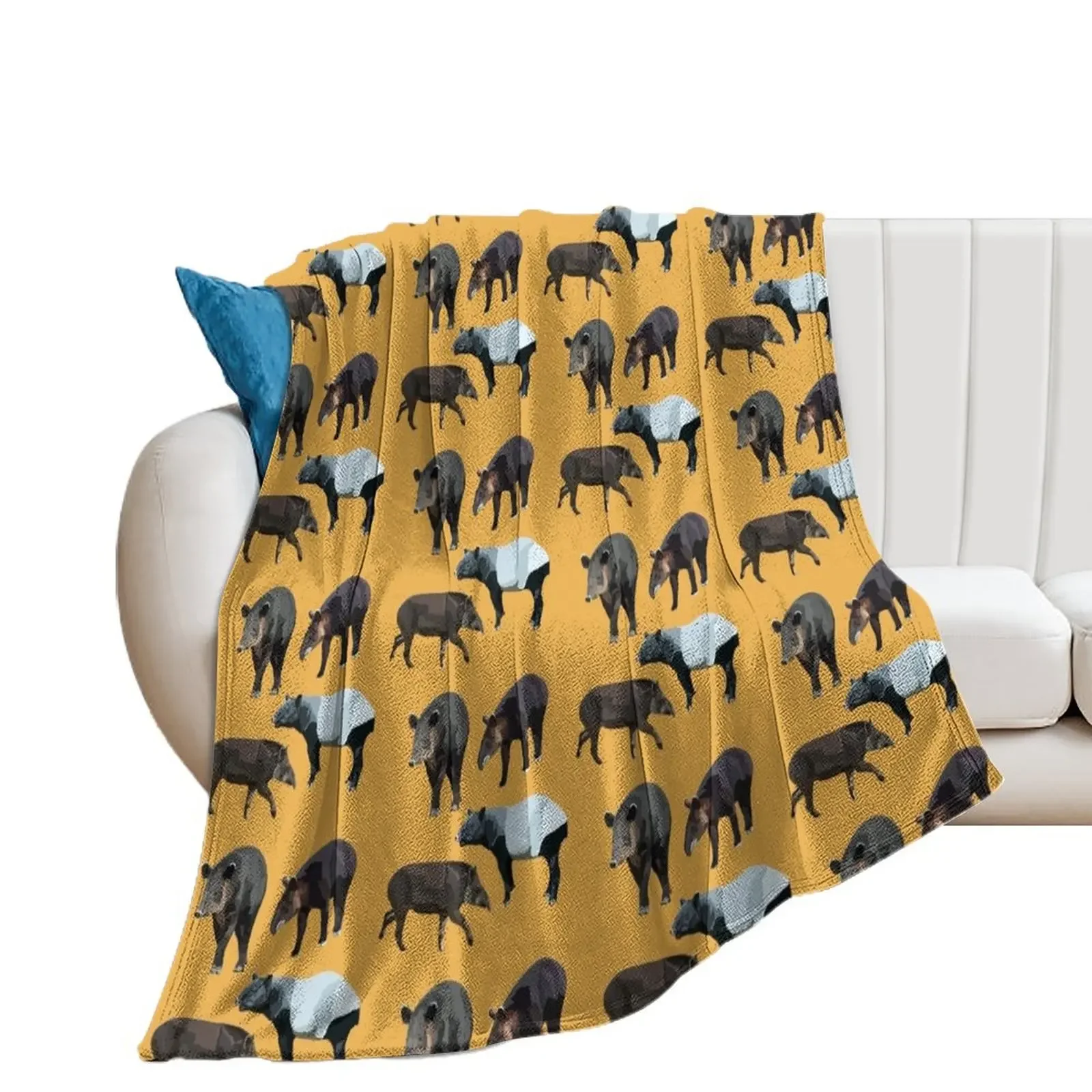 T is for Tapir Throw Blanket Kid'S Blankets For Sofas Blankets