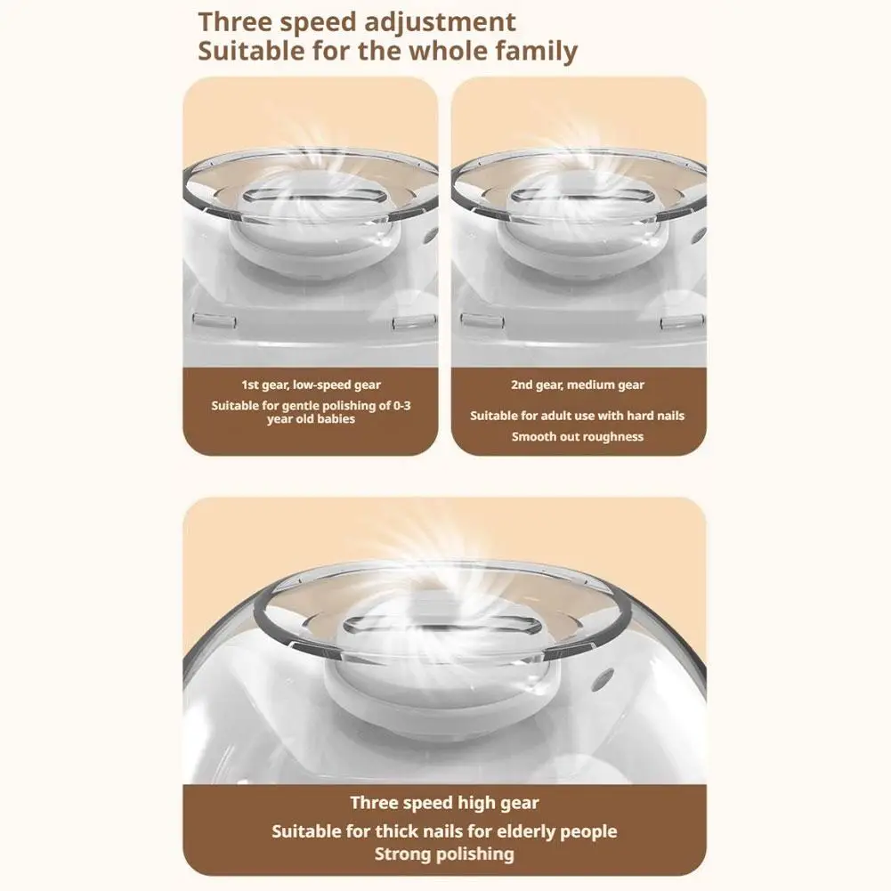Cortauñas eléctrico 2 en 1 con luz LED, amoladora de uñas automática para bebés y adultos, Mini herramientas de manicura para el cuidado de las uñas