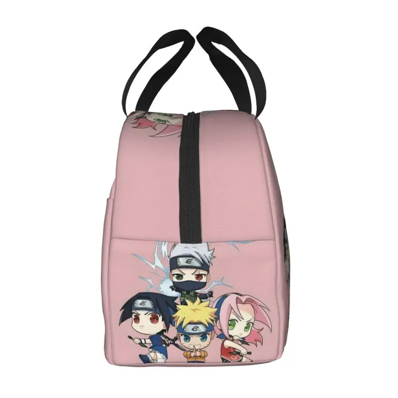 مخصص أنيمي N-Narutoes معزول أكياس الغداء للتخييم السفر مانعة للتسرب الحرارية برودة علب الاغذية النساء الأطفال