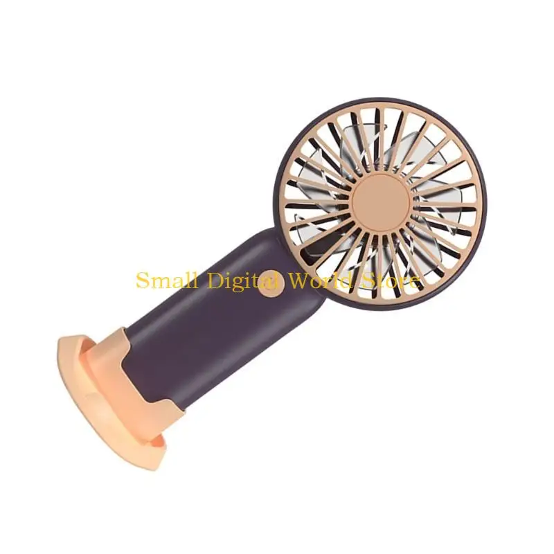 77UB Convenient Handheld Fan Desk Fan Perfect for Office Travel Use Mini Fan USB Rechargeable Fan Desk Fan Design