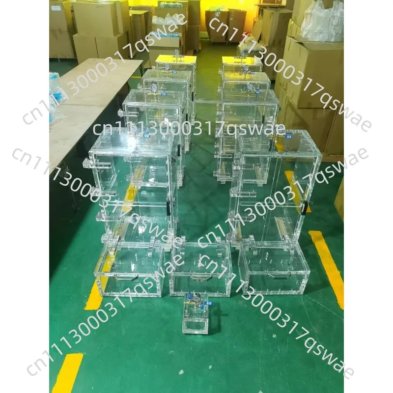 High negative pressure vacuum drying oven transparent industrial box defoaming silica gel resin defoaming bucket