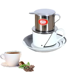 Coffee Filter Stainless Steel Maker Pot Infuse Cup Serving Delicious Portable Stainless Steel Vietnamese Coffee Drip Filter