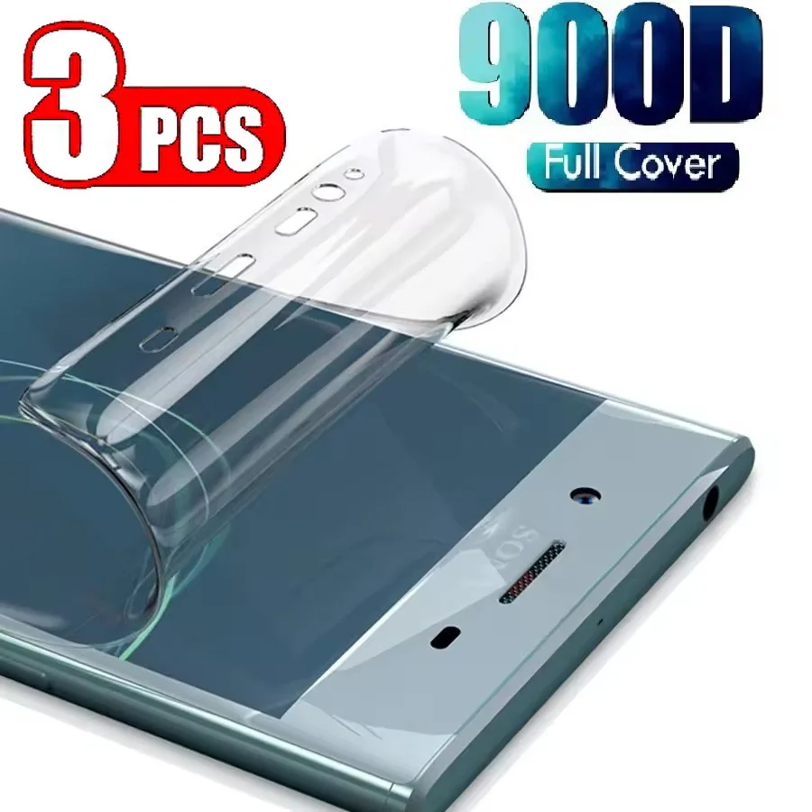 3PCS Screen Protector For Sony Xperia L2 L3 XA2 Plus Ultra XZ2 Premium Compact XZ3 Hydrogel Film Protective
