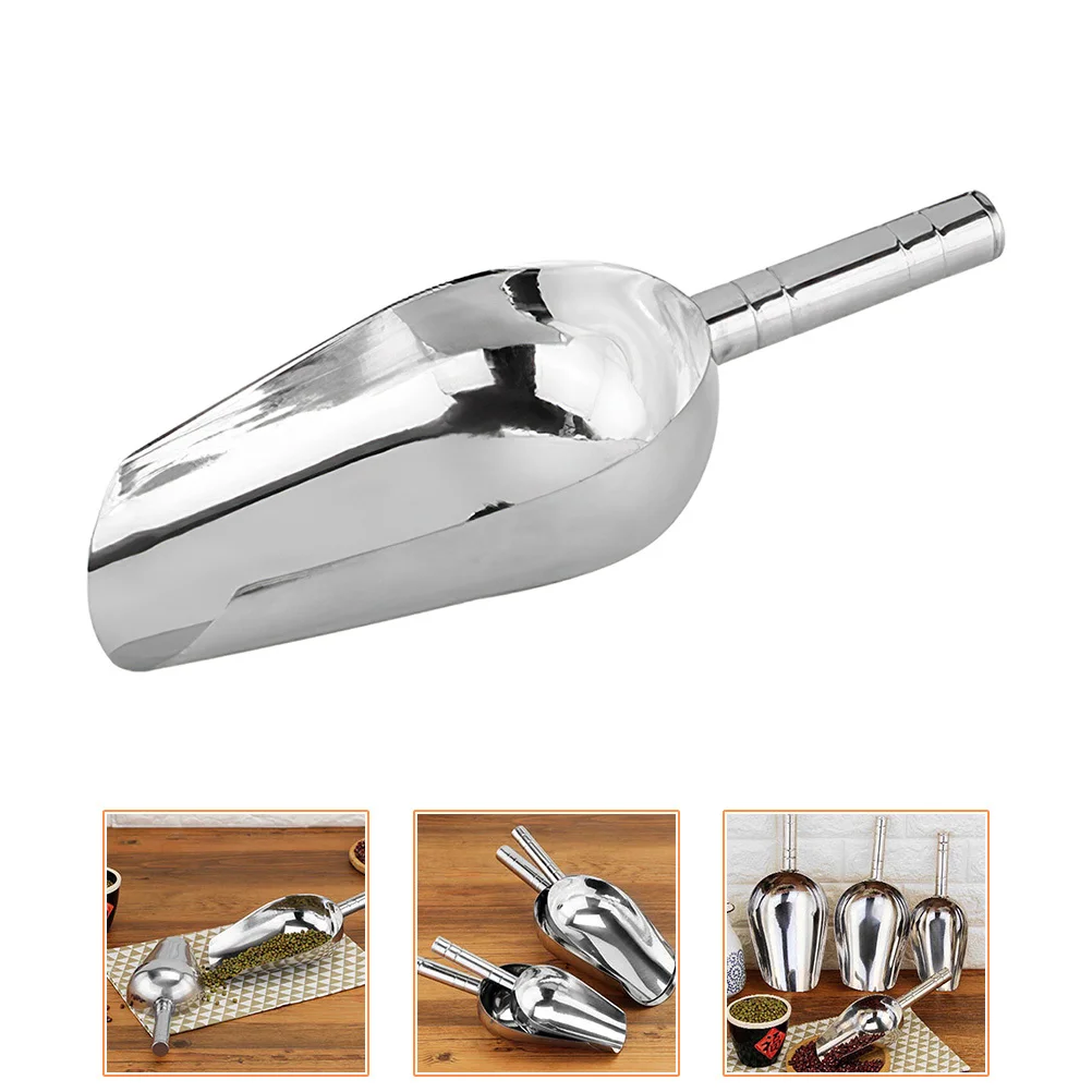 

Ice Cube Scoop 12 Inch Stainless Steel Shovel for Kitchen Bar Restaurant Dessert Shop Ice Cream Tools Easy Clean
