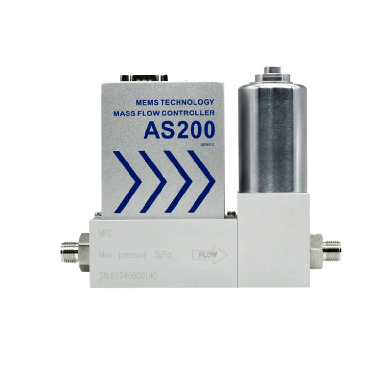 الهواء النيتروجين سبائك الألومنيوم كتلة تدفق متر تحكم ماكس 500L/دقيقة موصل سريع #1