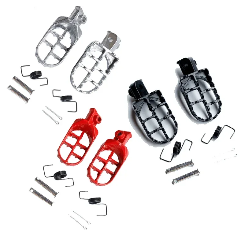 Motorcycle Foot Pegs Rests Footpegs 1 Pair for Yamaha PW50 80 TW200 for XR50R CRF50 CRF70 CRF80 CRF100F image 6