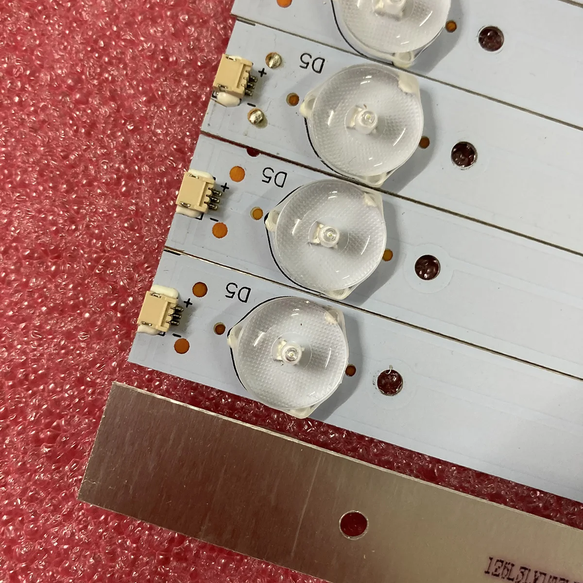 10 Uds tira de LED para iluminación trasera para TV de 55 "200-100-55NO66X5-D 5LED 3v 517mm