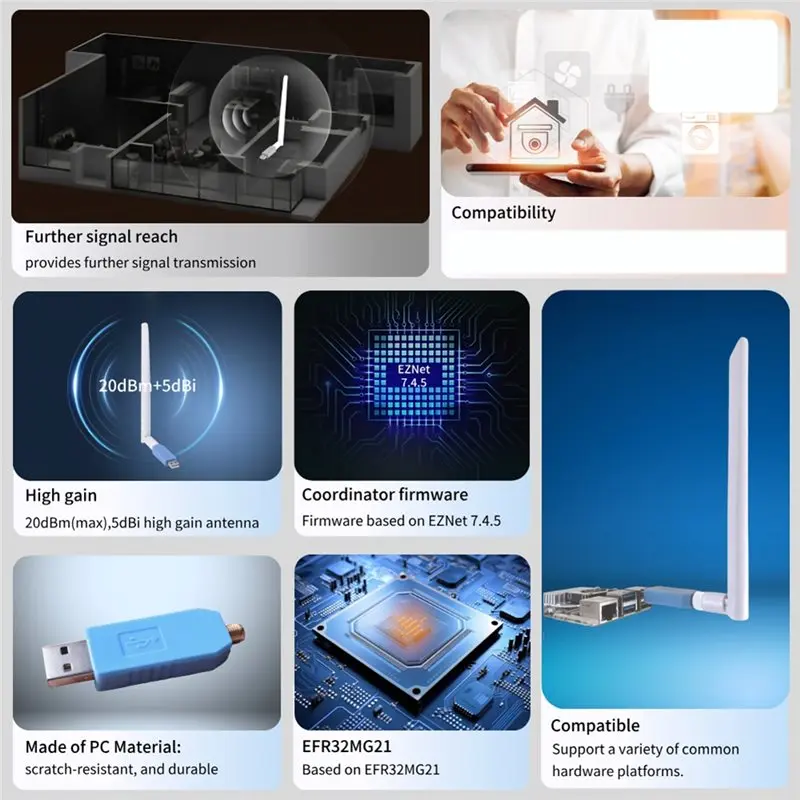 cle-usb-zigbee-b50b-compatible-avec-connect-zha-z2m-openthread-pour-matter-pour-maison-intelligente-2-pieces
