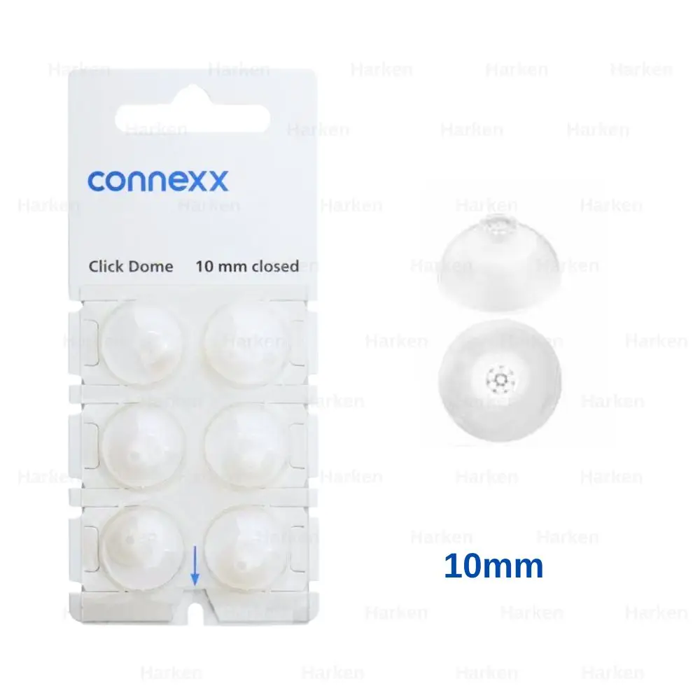 6Pieces Signia Click Connexx Original Silicone Ear domes ,for  Signia Rexton Vibe CIC ITC and RIC Model Hering Aids