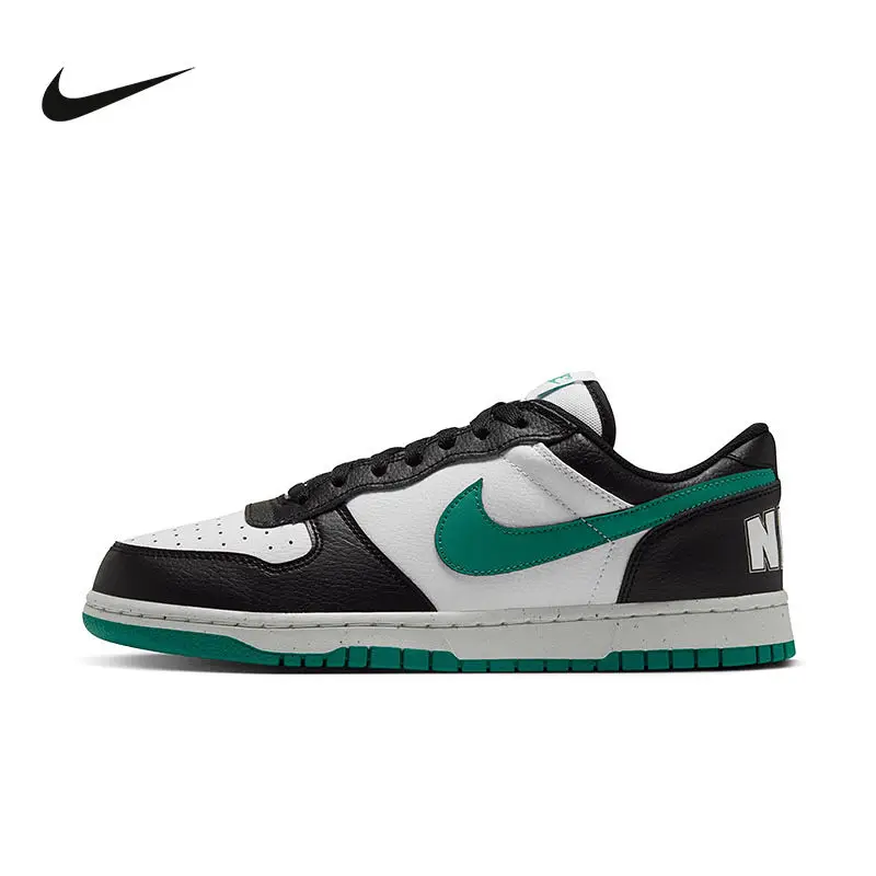 Nike Men Low Top Board Shoes 355152-019 Leather Synthetic Upper Rubber Outsole Anti Slip Classic Casual Sneakers