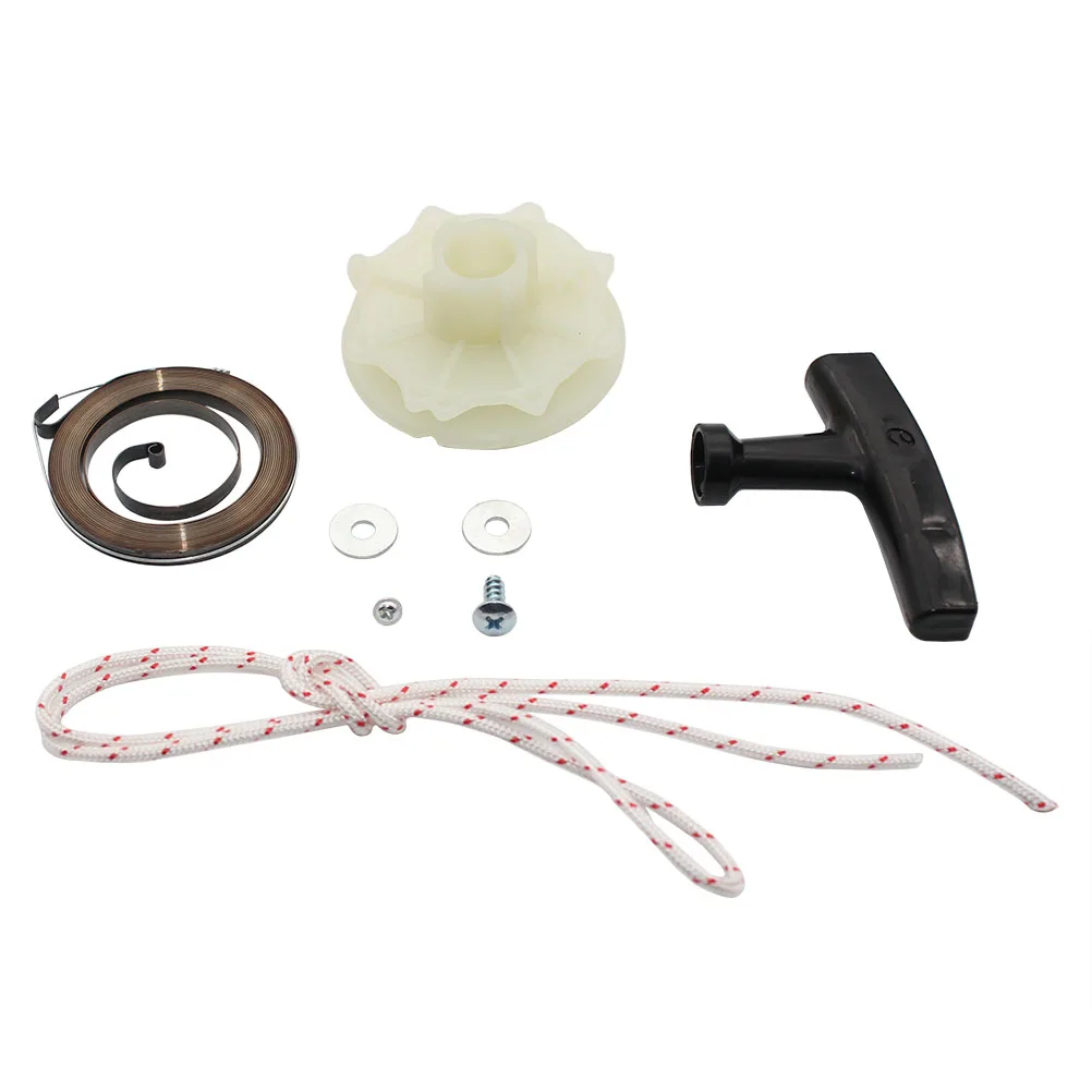 

Recoil Spring+Starter Pulley+Starter Handle+Rope Kit For Poulan 2550LE 2550SE 2550T 2555FLW BH2160 BH2160LE BH2660 S1634 S1634LE