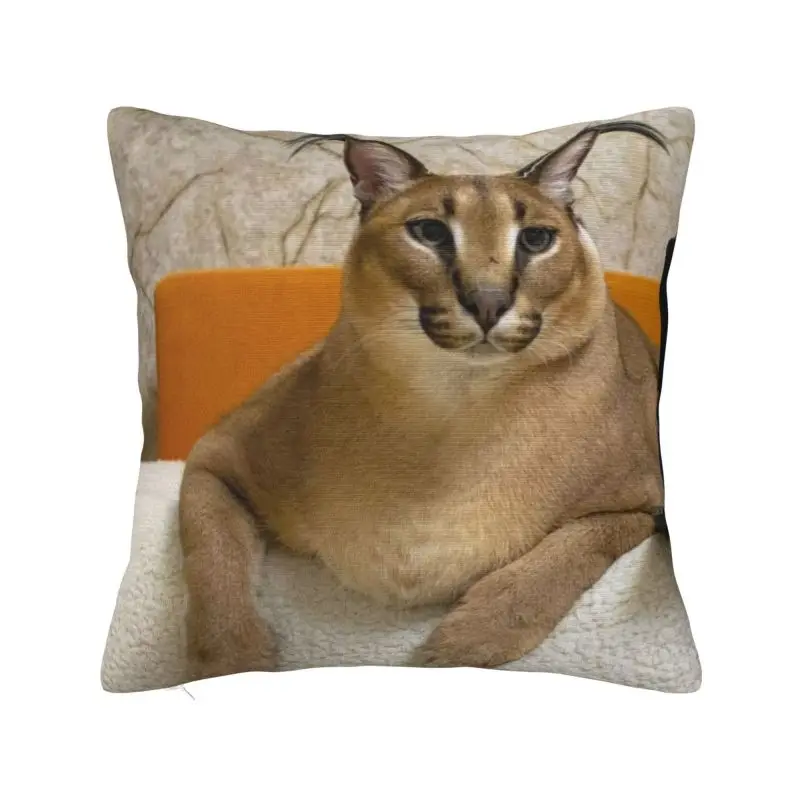 Nordic Floppa Cat Funny Meme Kissenbezug für Sofa Soft Caracal Dekokissenbezug Home Decor