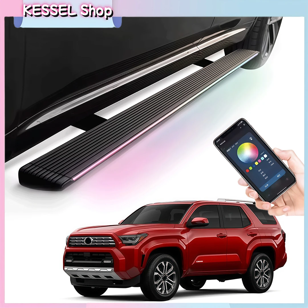 

Deployable Power Side Step with LED Light Electric Running Boards for Toyota 4Runner N500 2025 2026 Retractable Truck Steps