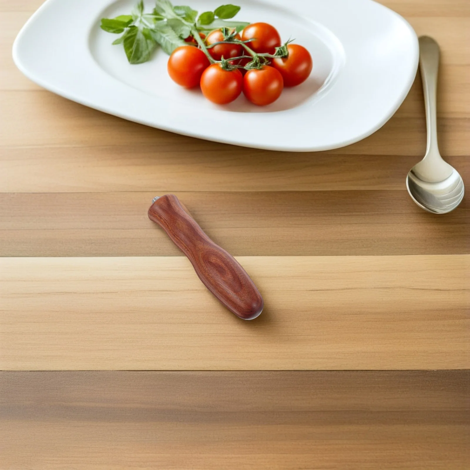 

Coffee Machine Handle Replacement Wooden Espresso Handle with Natural Grain Texture Comfortable Ergonomic Design for Espresso