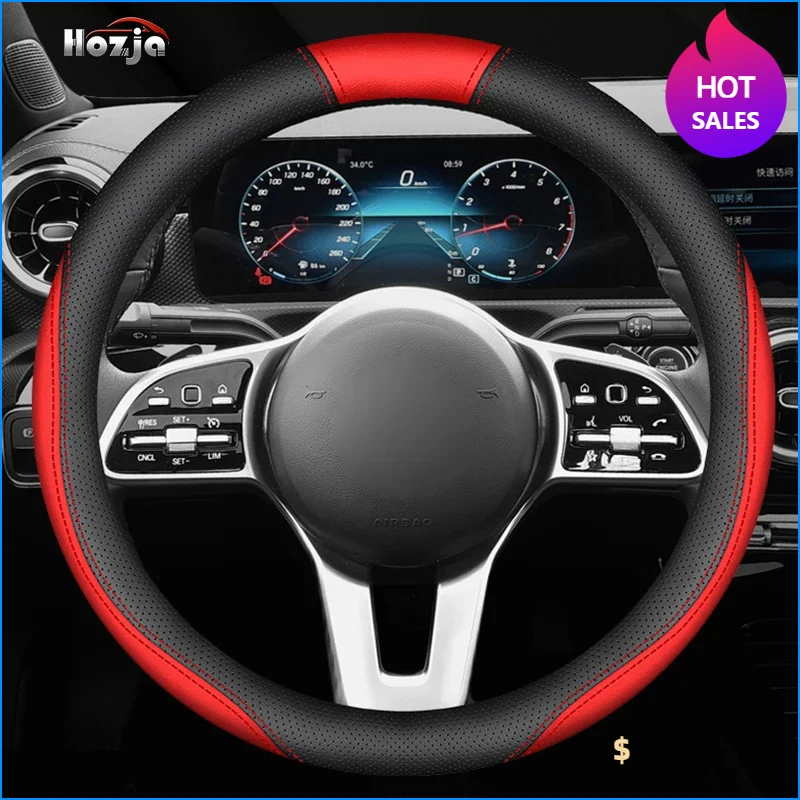 Large Size Truck Bus Steering Wheel Cover Leather Braid Cover for Scania P320 P410 R500 G450 G460 G500 G410 S560 S650 S500