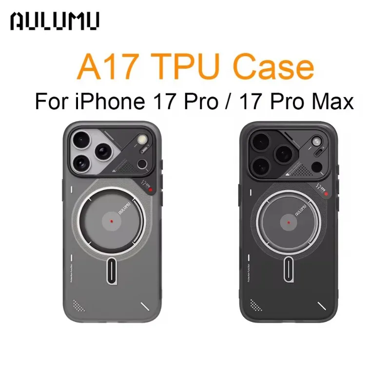 

AULUMU A17 Magnetic Phone Case for iPhone 17 Pro/Pro Max Heat Dissipation Aluminum Alloy Thermal Case with Lens Protective Frame