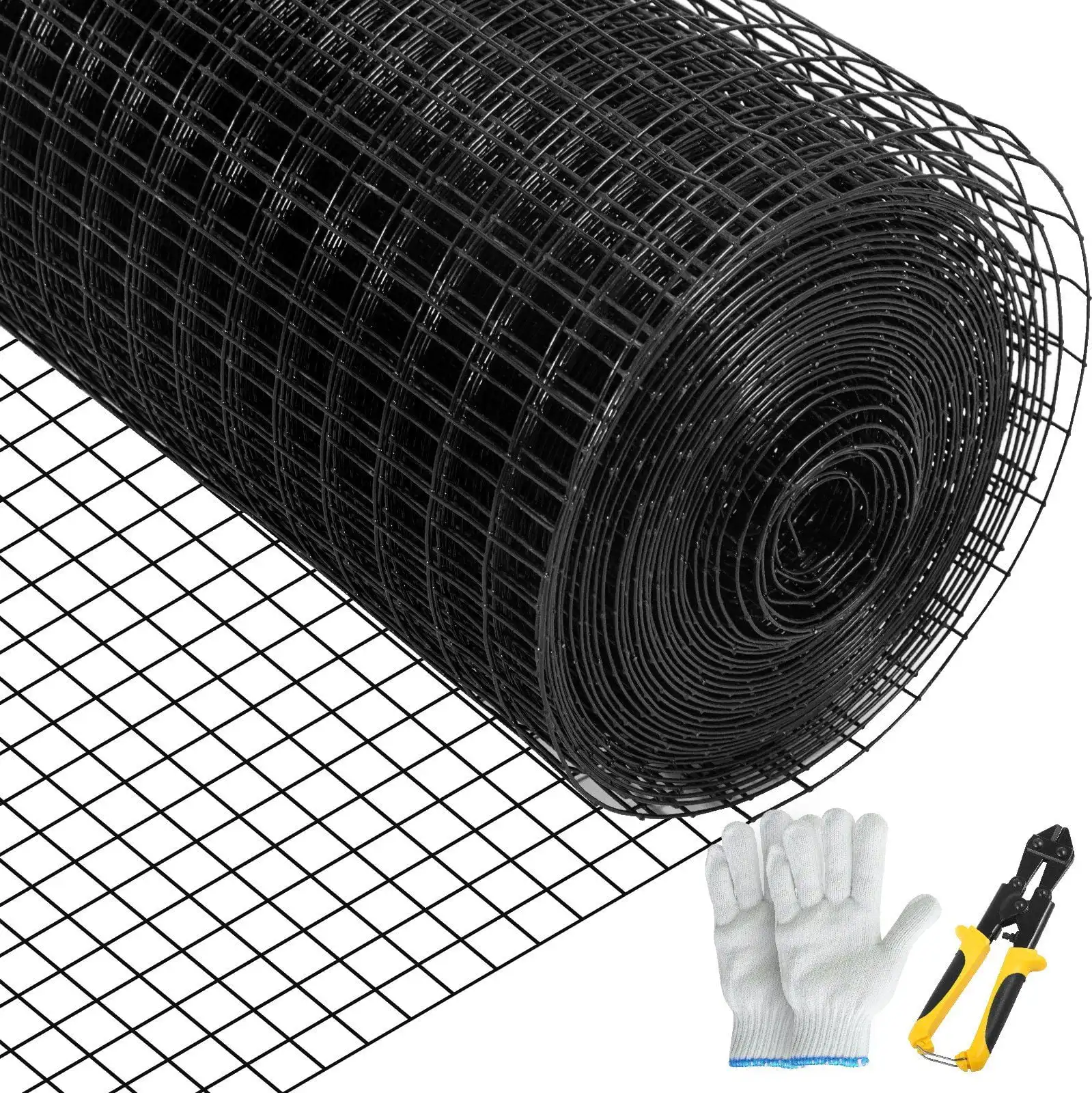 

Hardware Cloth, 36" x 50' & 1"x1" Mesh Size, Galvanized Steel Vinyl Coated 16 Gauge Chicken Wire Fencing w/A Cutting Plier