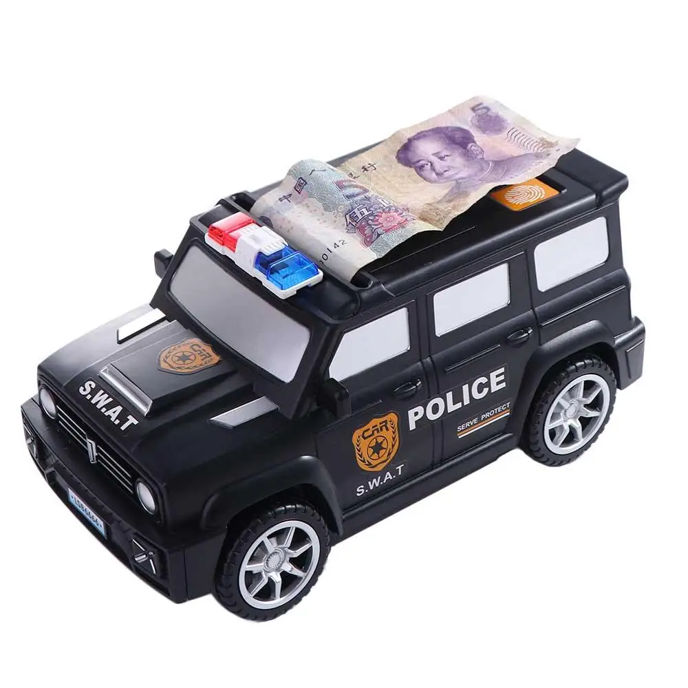 Défilement empreinte digitale mot de passe enfants jouets mot de passe Atm économiser de l'argent boîte d'argent boîte d'économie d'argent modèle de voiture tirelire Swat modèle de voiture