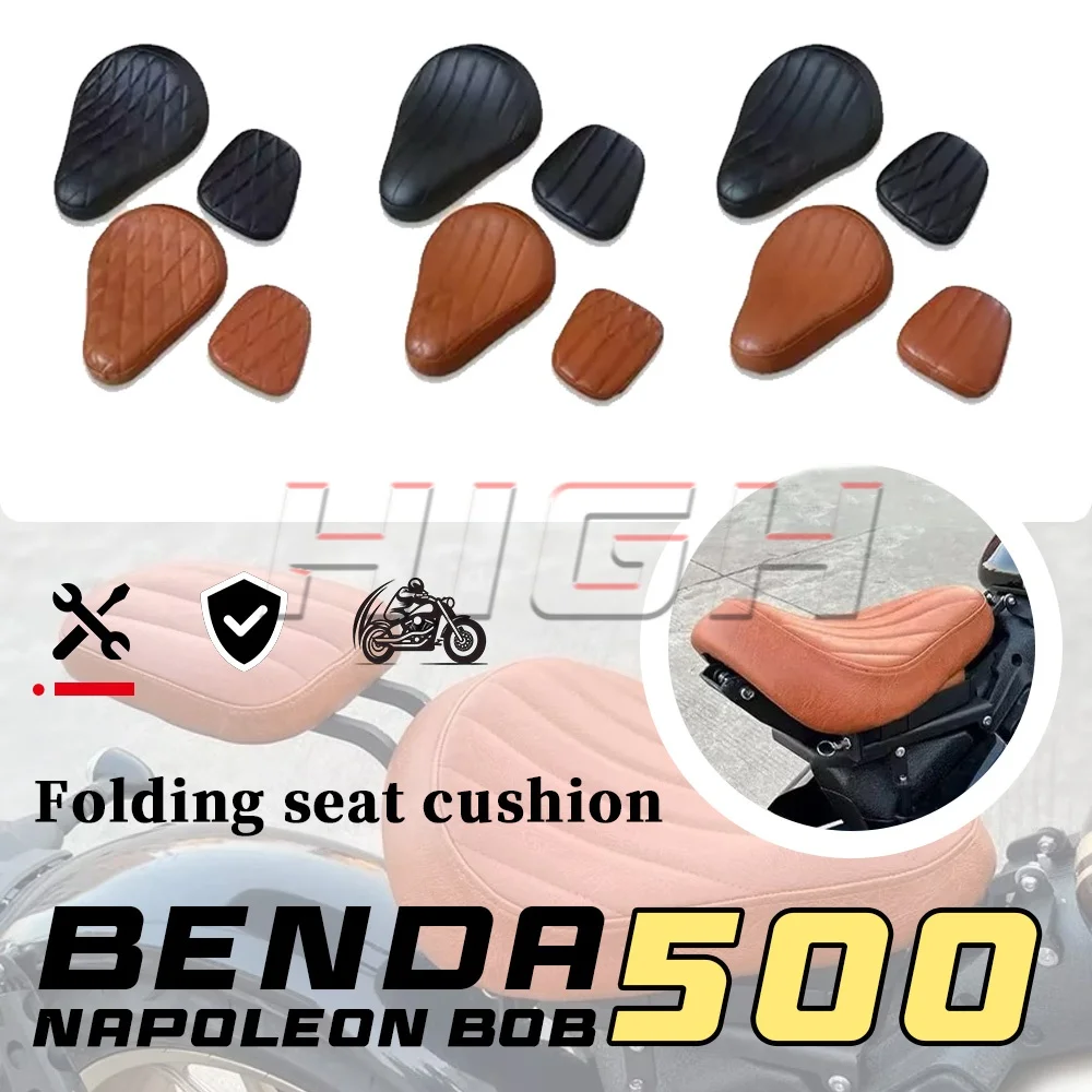 

For BENDA NAPOLEON BOB 500 retro folding seat cushion hidden double leather seat 500napoleon bob NAPOLEON BOB500